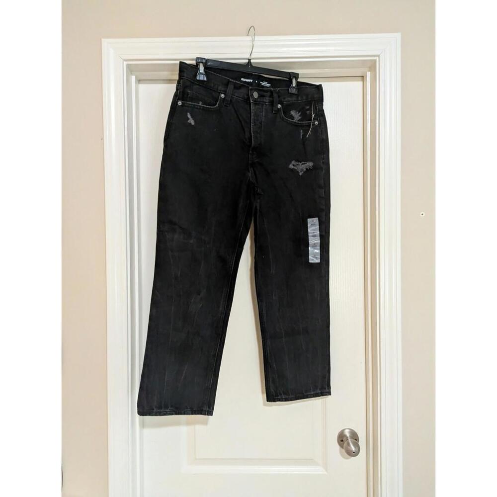 Old Navy Women's Black Jeans Size 8 NWT Straight Leg
